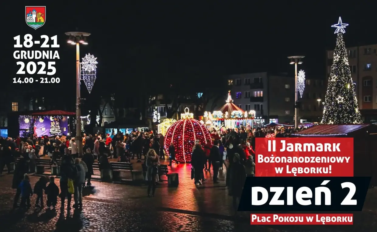 Drugi dzień na Jarmarku Bożonarodzeniowym w Lęborku – zapraszamy na plac Pokoju